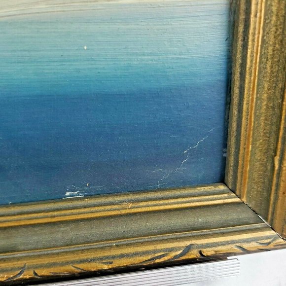 Antique Original Oil Painting Mountain Lake By Harry Leonard Lopp Pacific NW - Picture 4 of 8